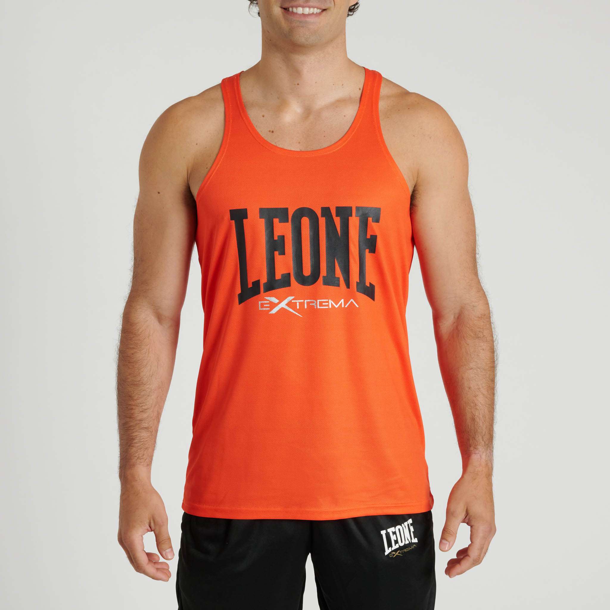 Camiseta de Tirantes Leone Logo ABX118 Naranja
