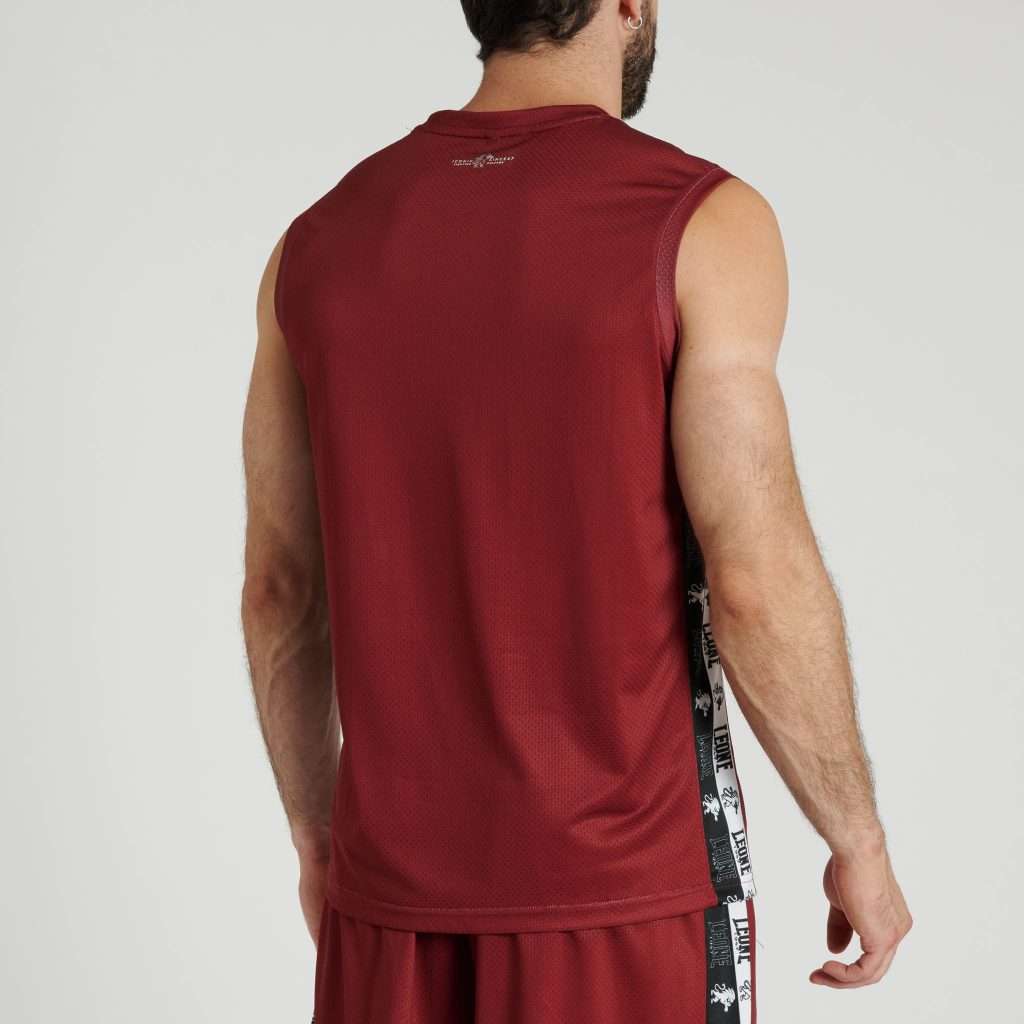 Camiseta Sin Mangas Leone Iconic ABX402 Burdeos
