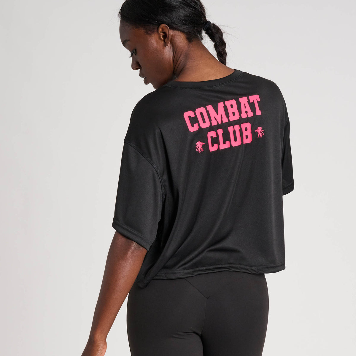 Camiseta Manga Corta Mujer Leone Combat Club Negra ABX521