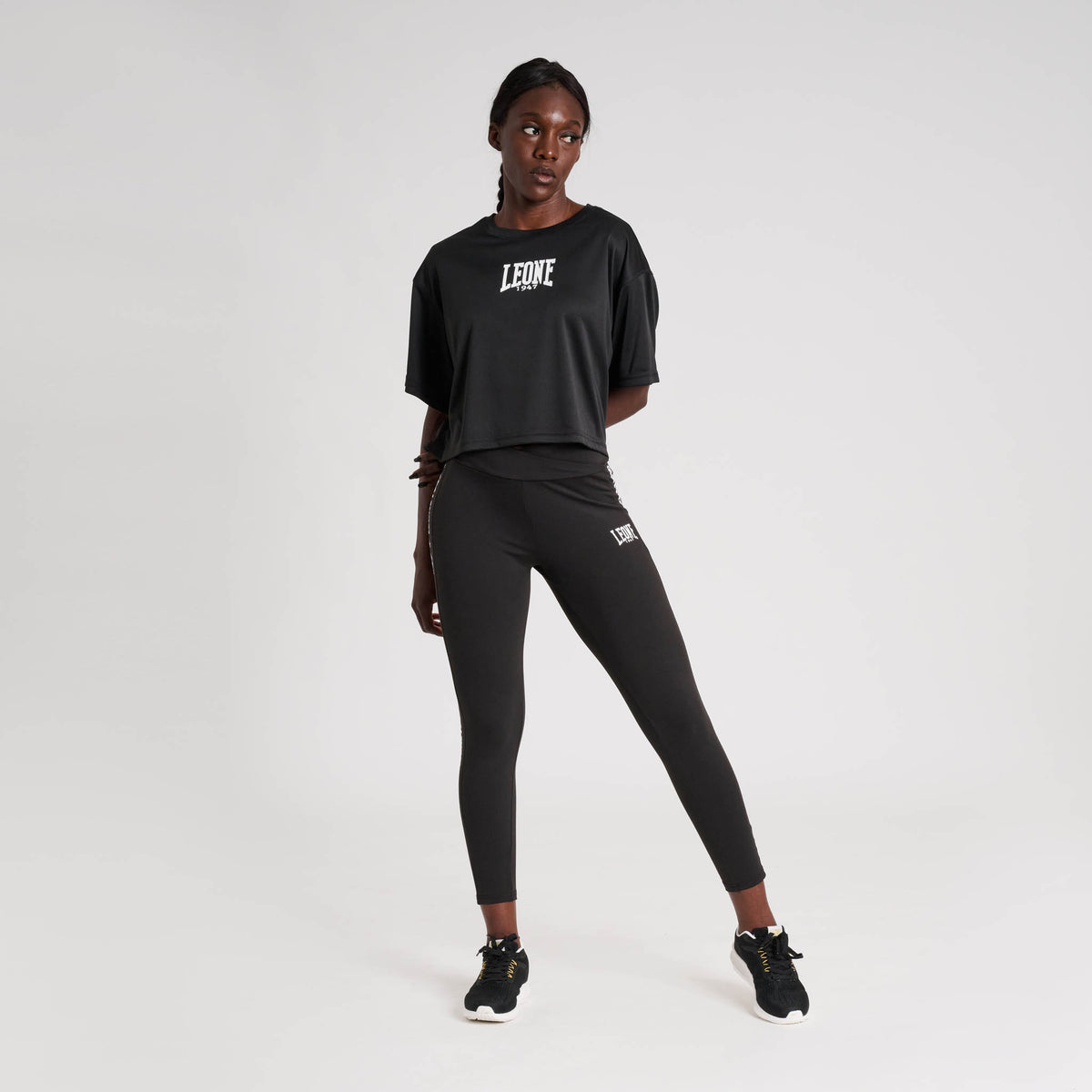 Camiseta Manga Corta Mujer Leone Combat Club Negra ABX521