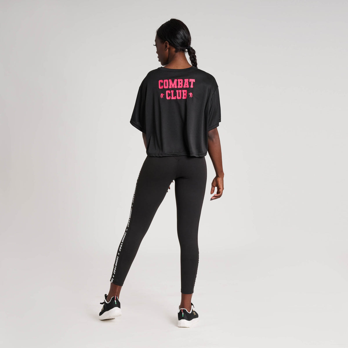 Camiseta Manga Corta Mujer Leone Combat Club Negra ABX521