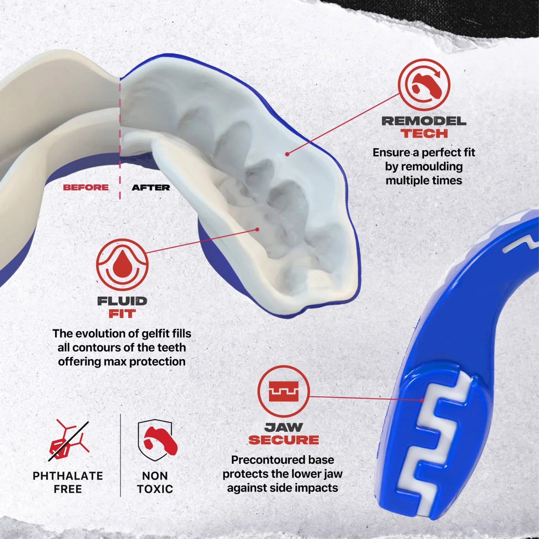 Protector Bucal SafeJawz Extro Series Shark