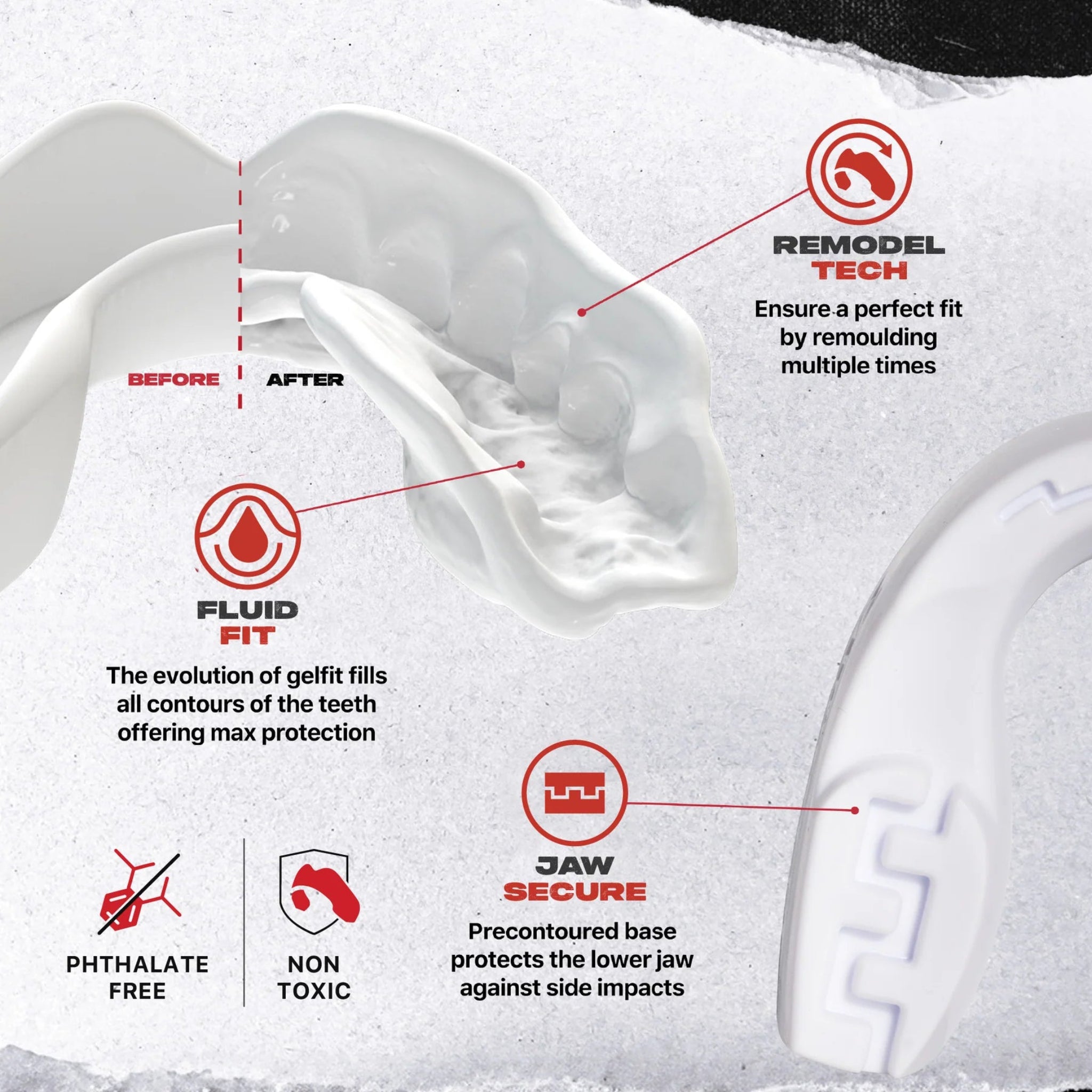 Protector Bucal SafeJawz Intro Series White