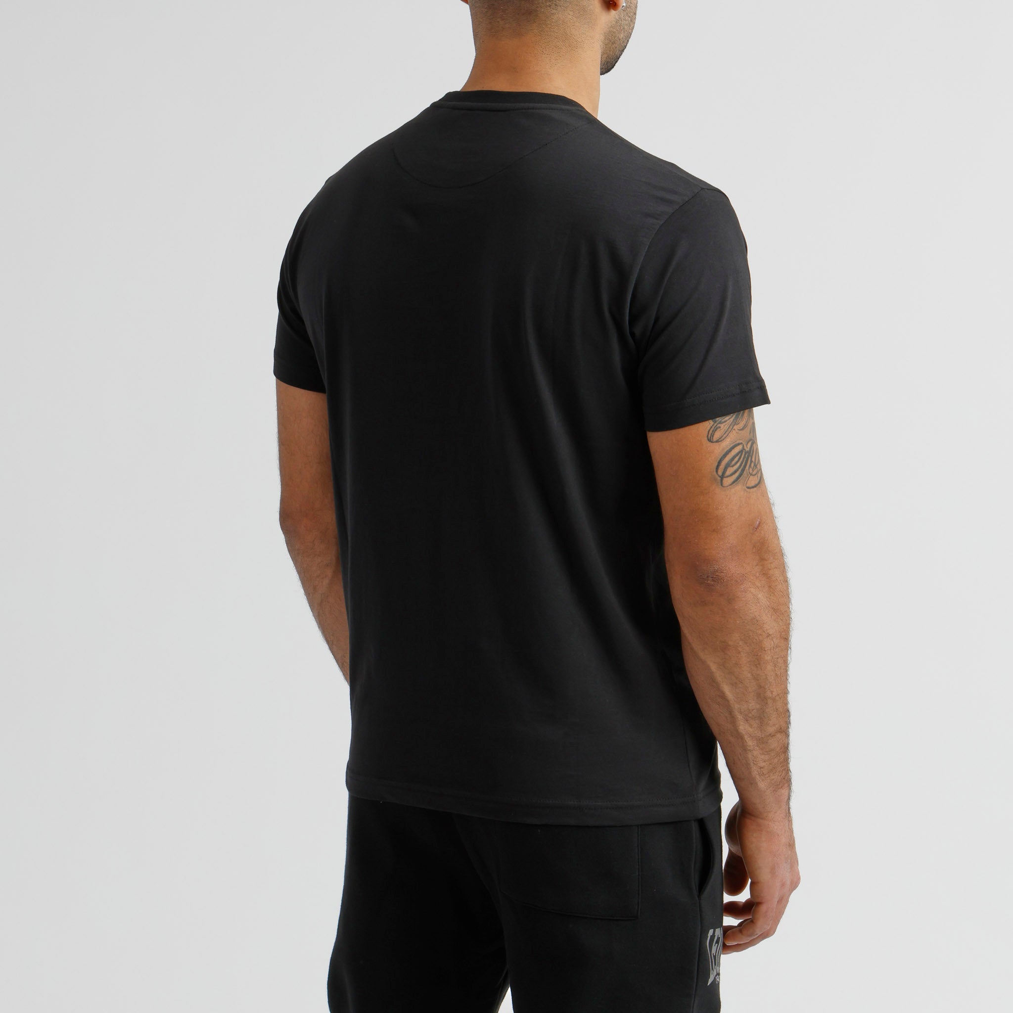 Camiseta Manga Corta Leone Reflect Negra