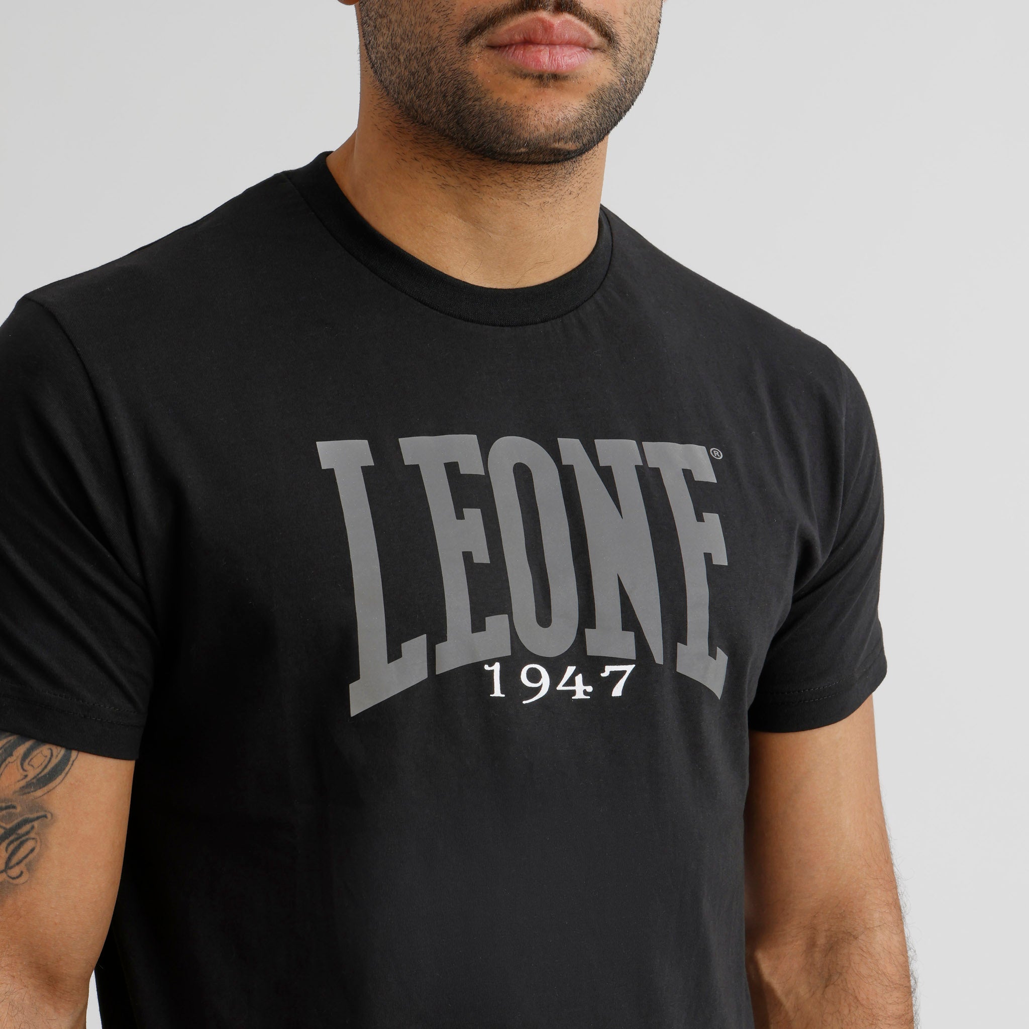 Camiseta Manga Corta Leone Reflect Negra