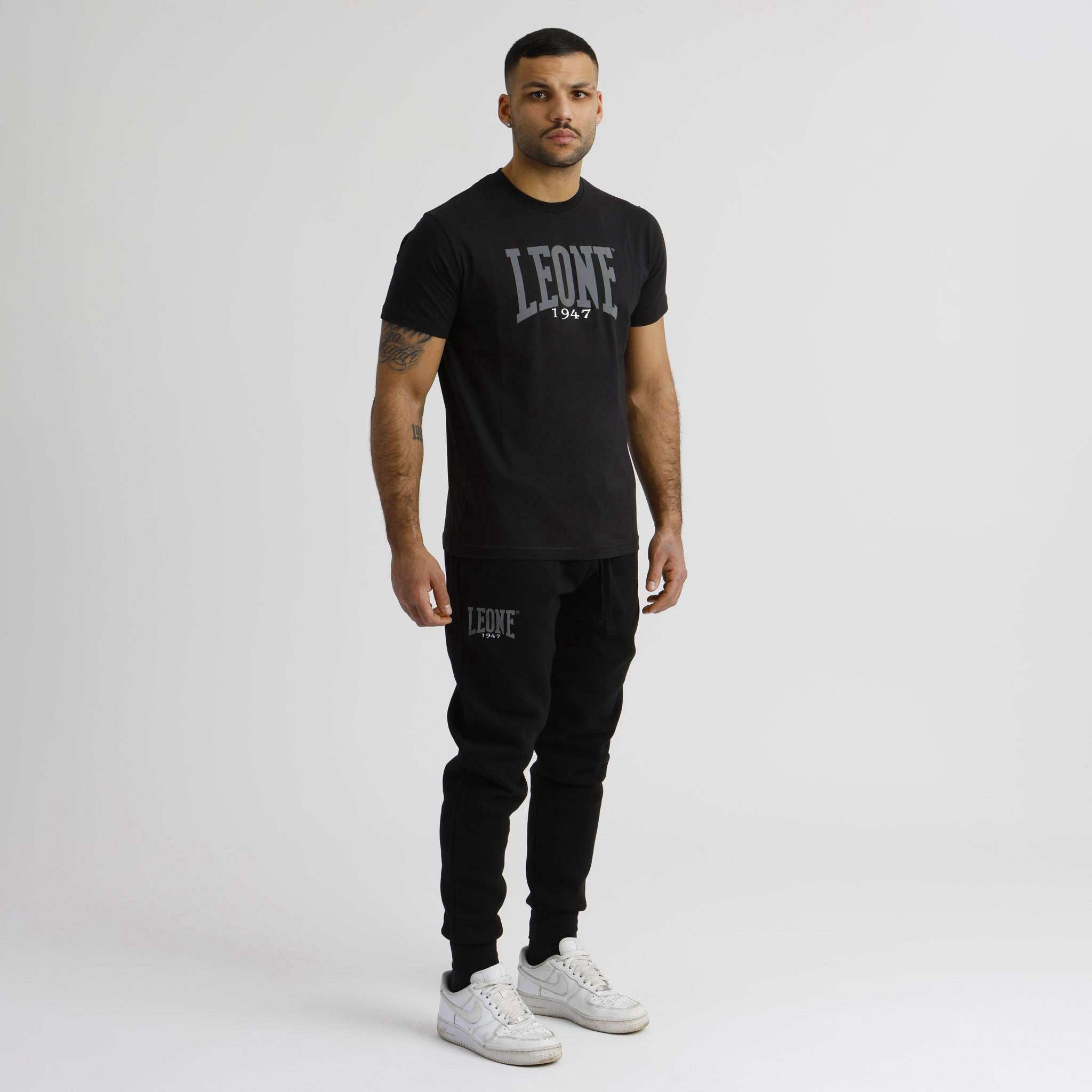 Camiseta Manga Corta Leone Reflect Negra