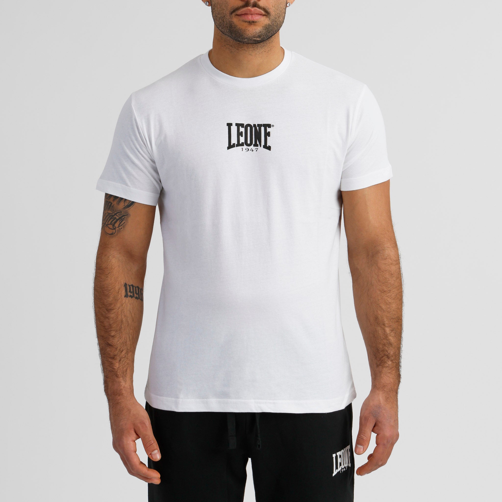 Camiseta Manga Corta Leone Center Blanca