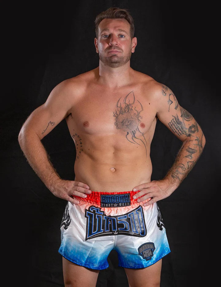 Pantalón Corto Muay Thai Kanok Thailand Buddha Fight Wear