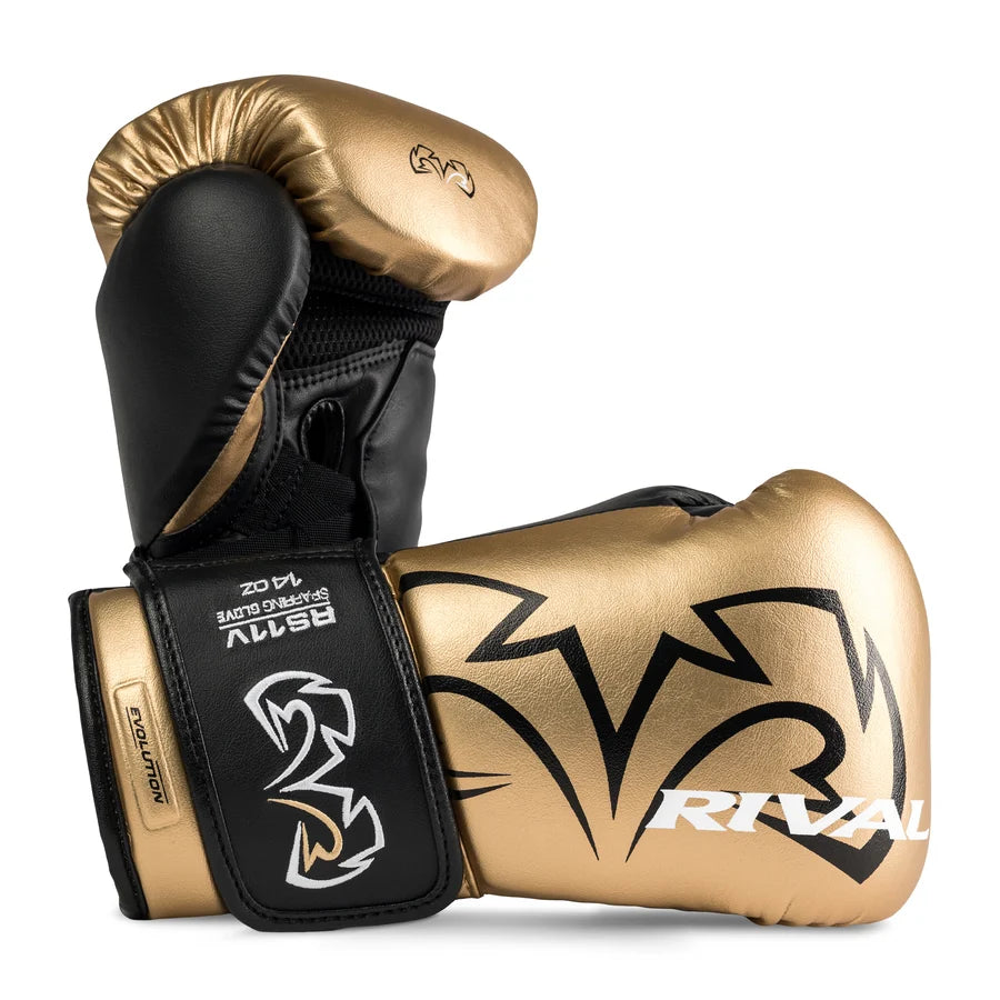 Guantes de Sparring Rival RS11V Evolution Oro