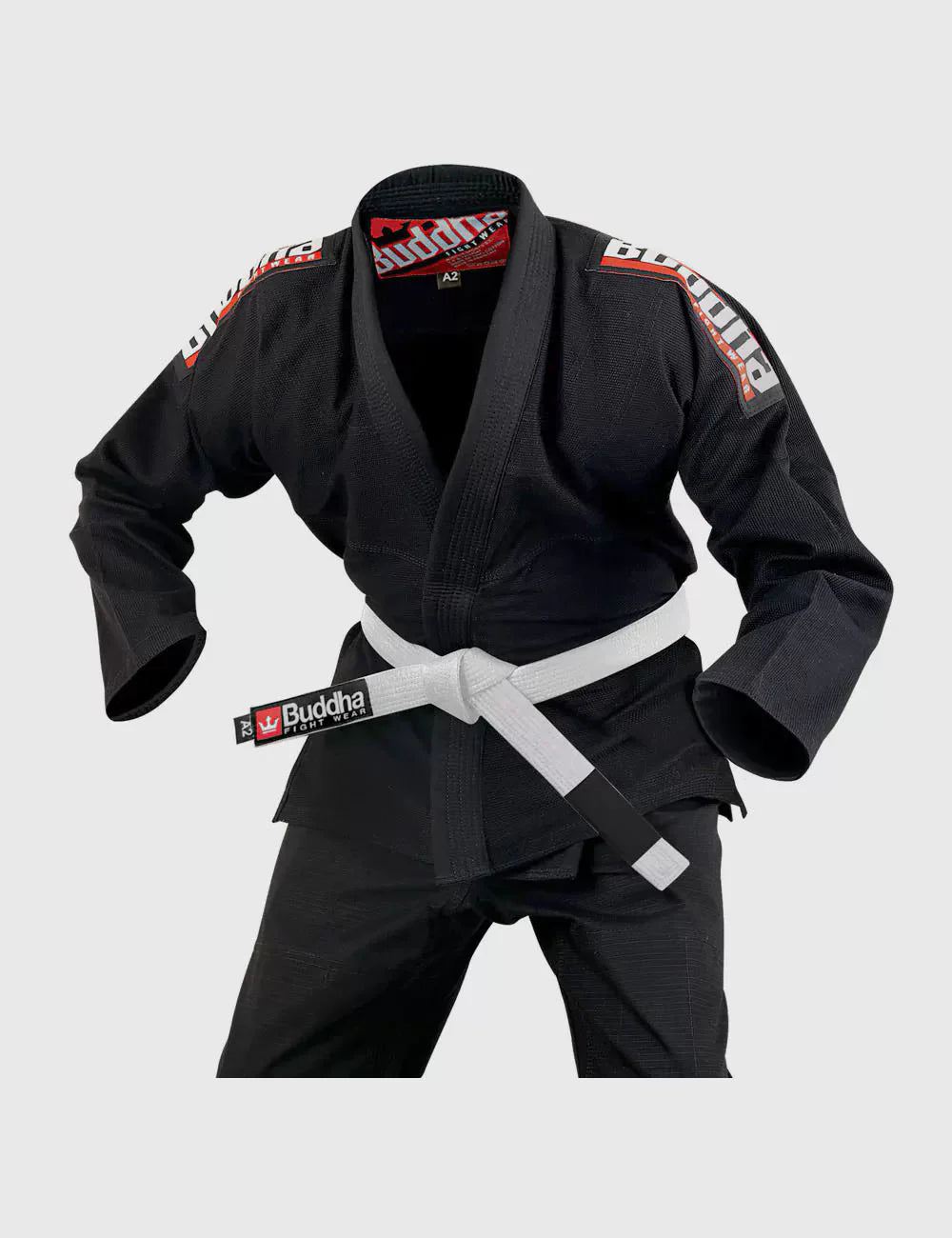 Gi Jiujitsu Buddha Infinity Negro + Cinturón Blanco