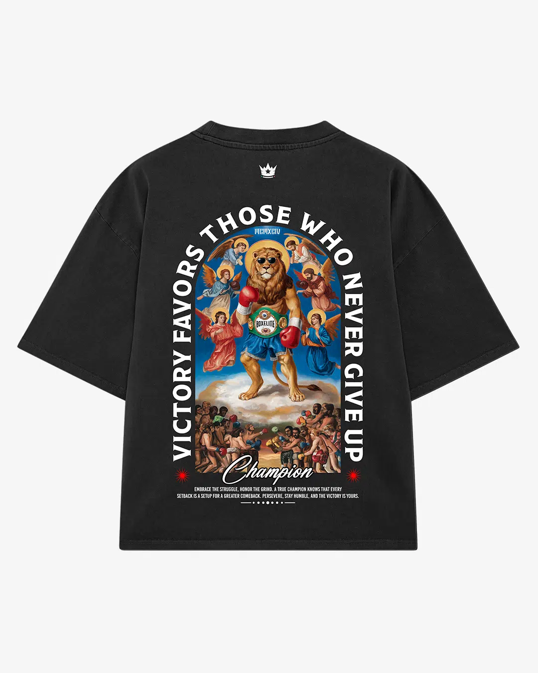 Camiseta de algodon Boxelite Club Divine Champion black