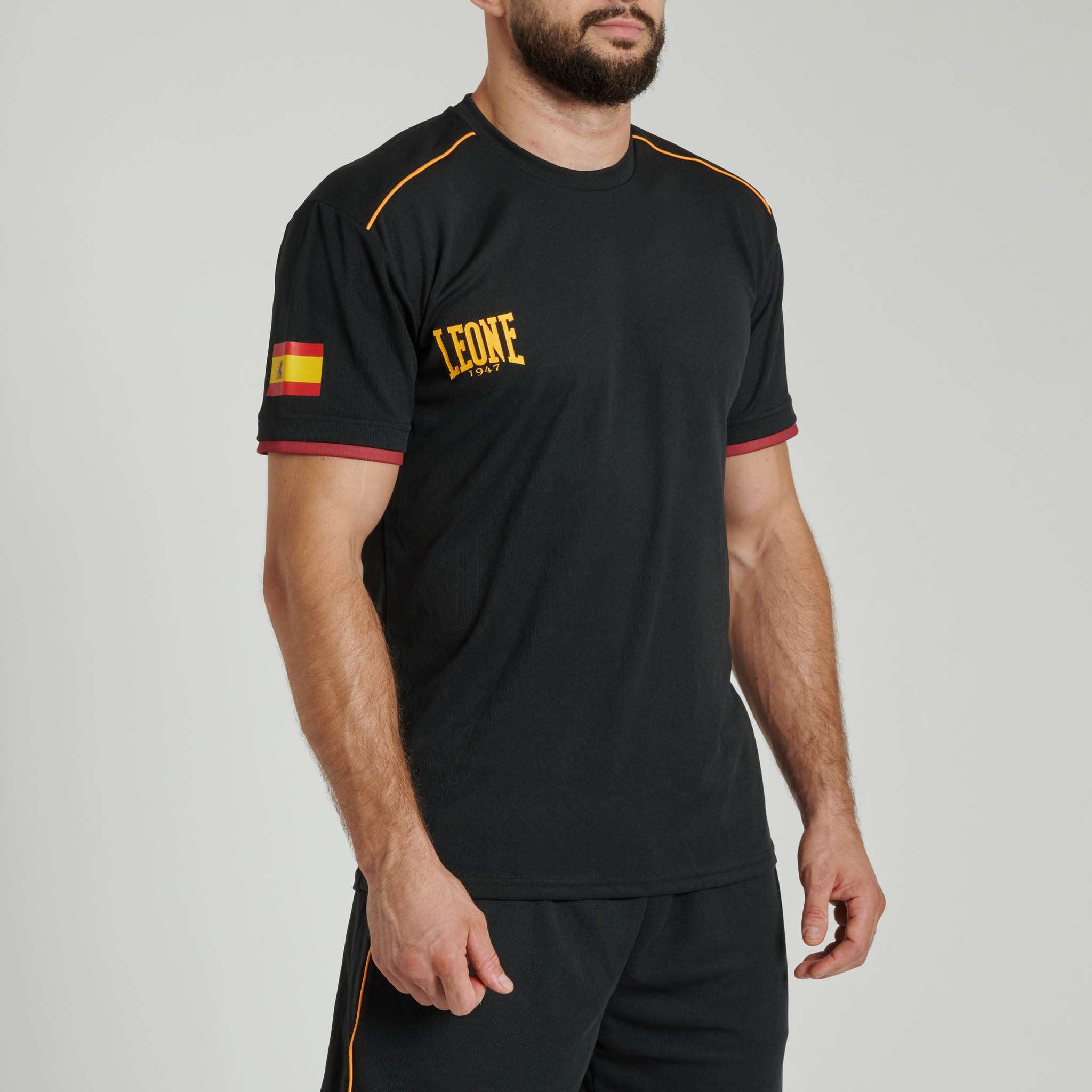 Camiseta Deportiva Leone 1947 España Negra