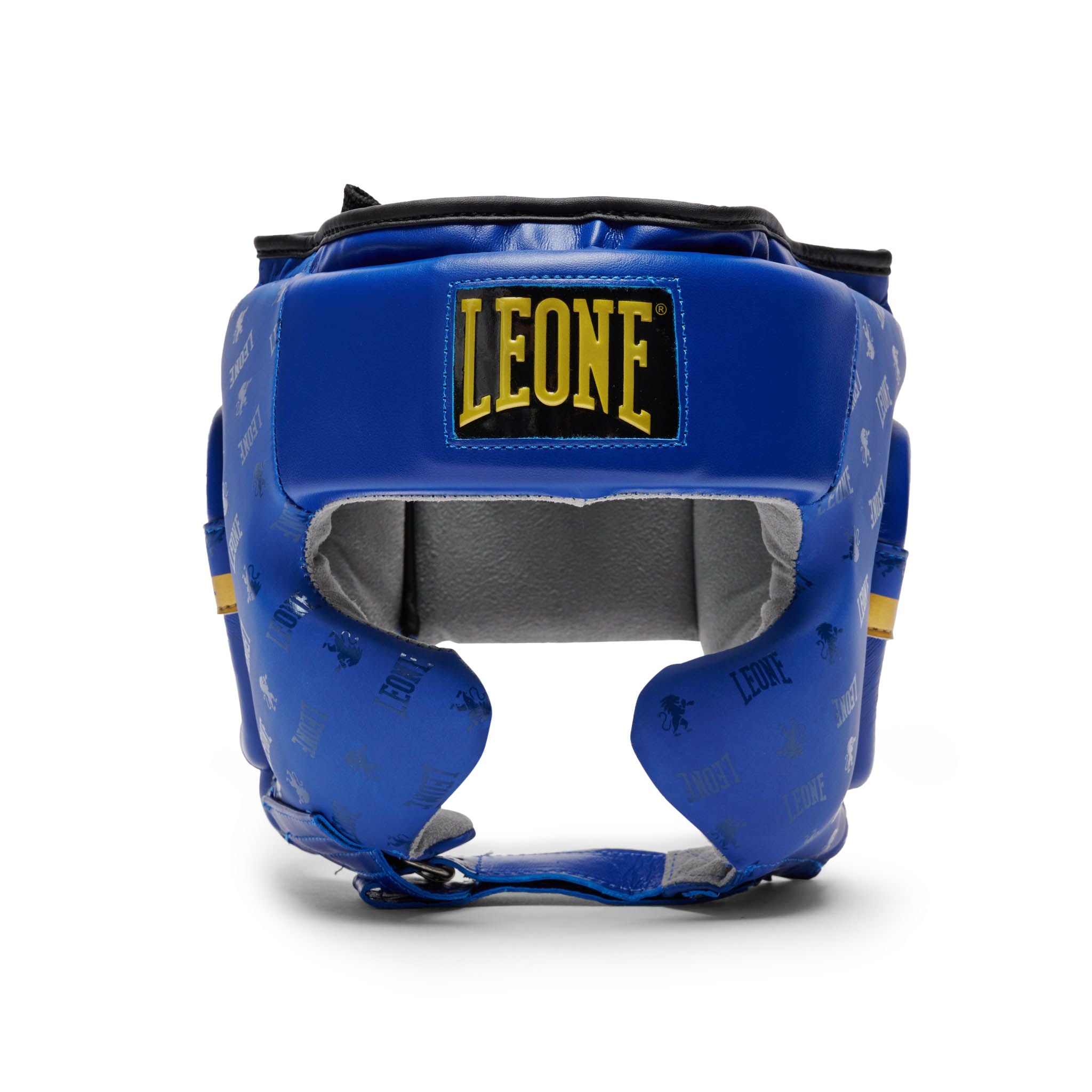 Casco de Boxeo Leone 1947 DNA Azul con Protección de Pómulos CS445