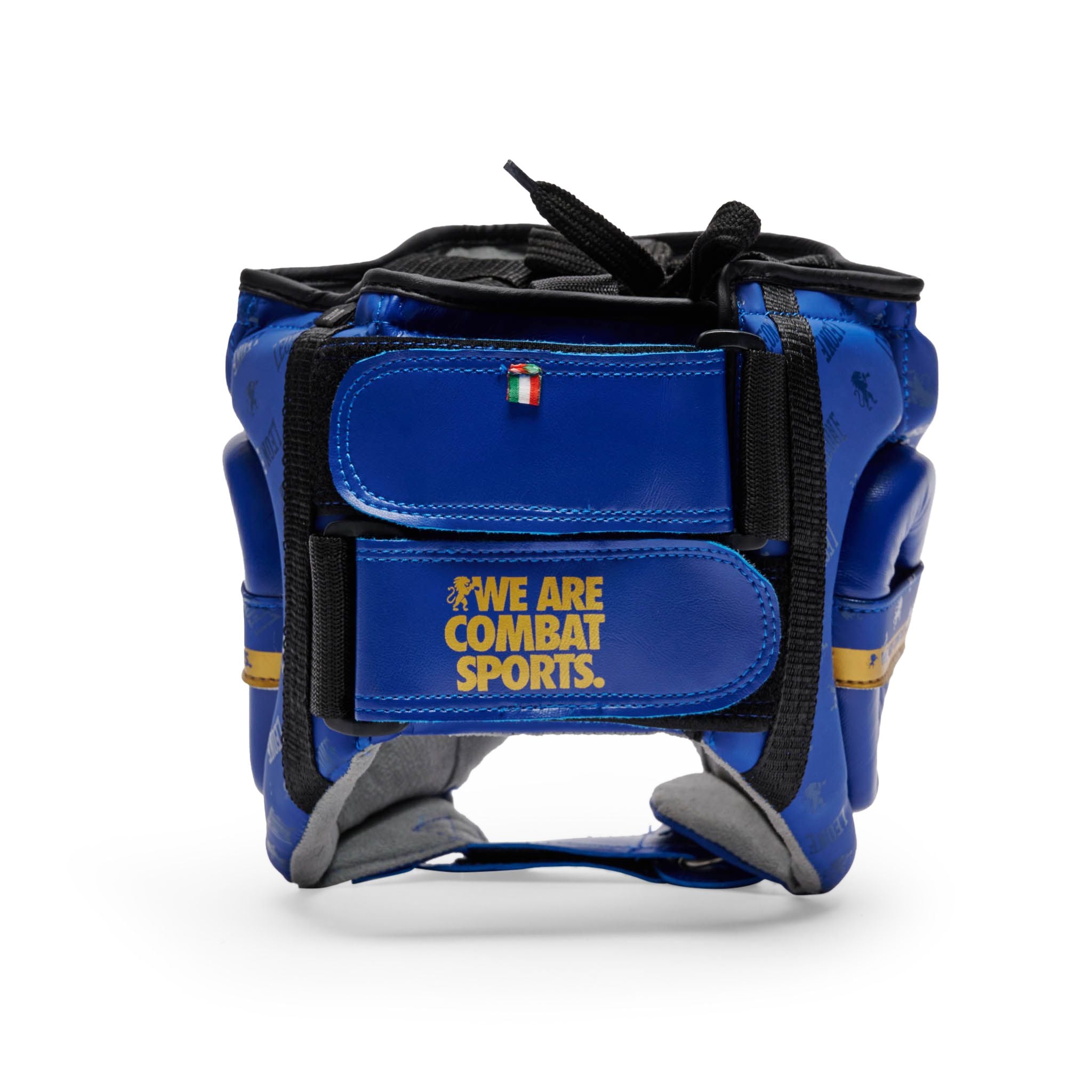 Casco de Boxeo Leone 1947 DNA Azul con Protección de Pómulos CS445