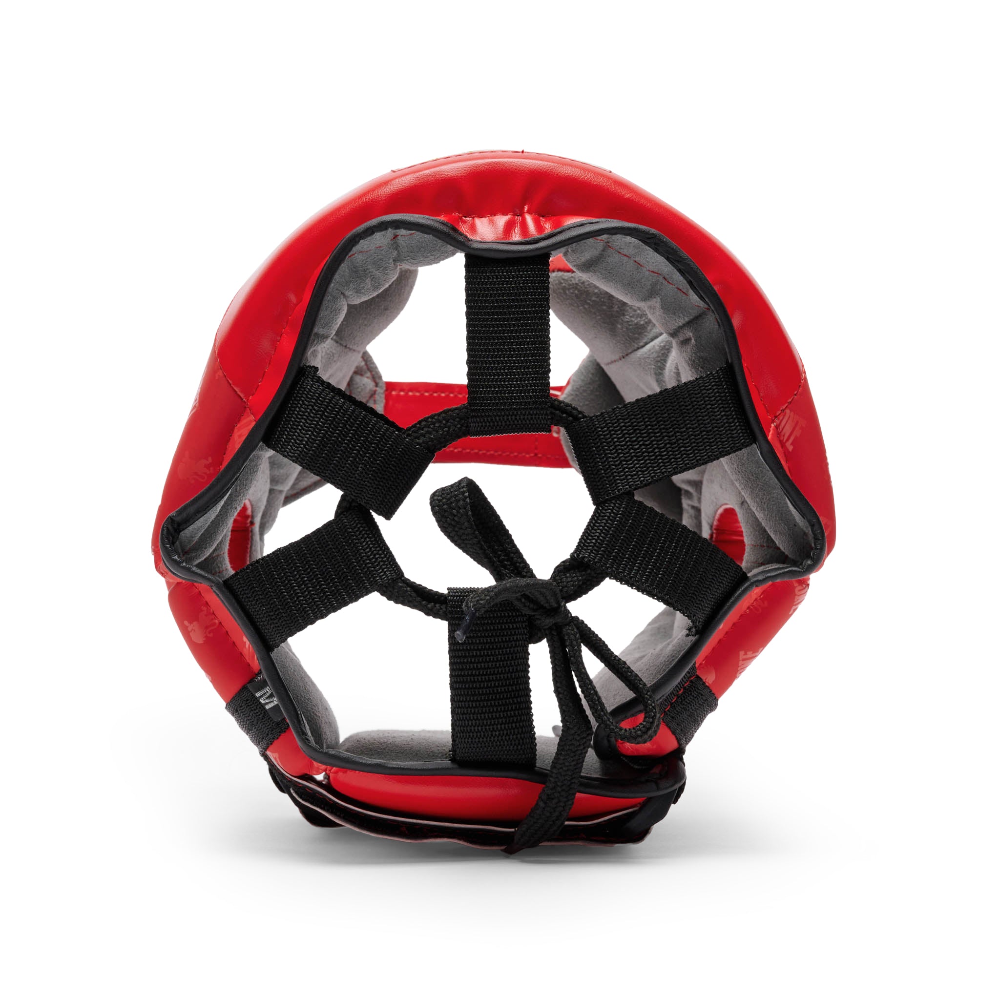 Casco de Boxeo Leone 1947 DNA Rojo con Protección de Pómulos CS445