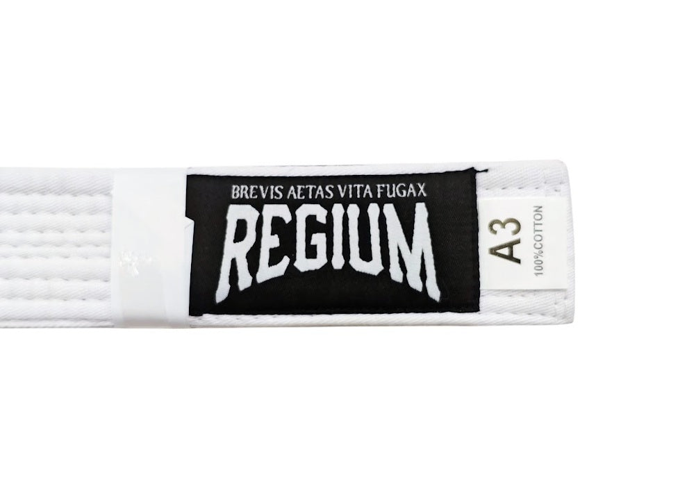 Cinturón de Jiu Jitsu Brasileño BJJ Regium Blanco