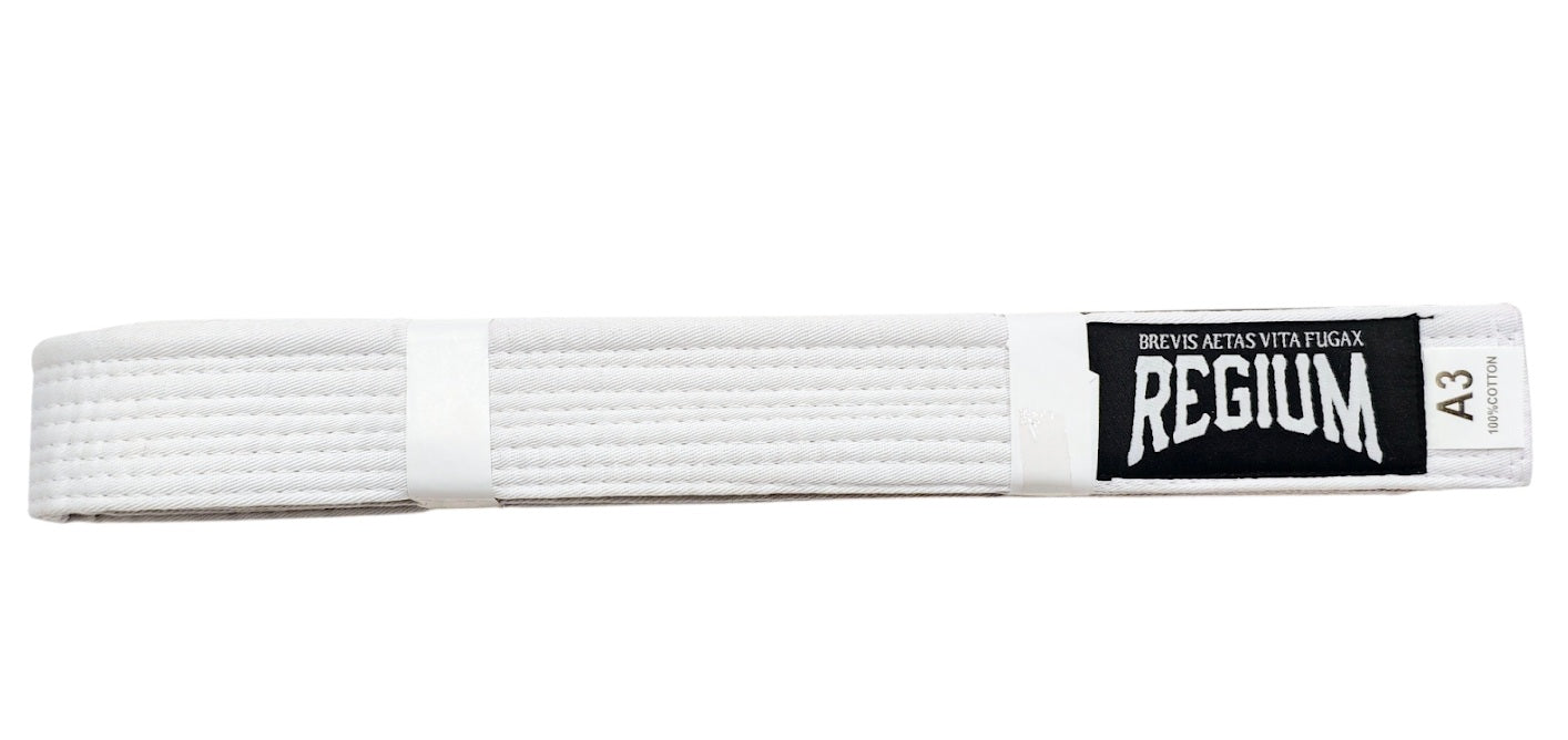 Cinturón de Jiu Jitsu Brasileño BJJ Regium Blanco
