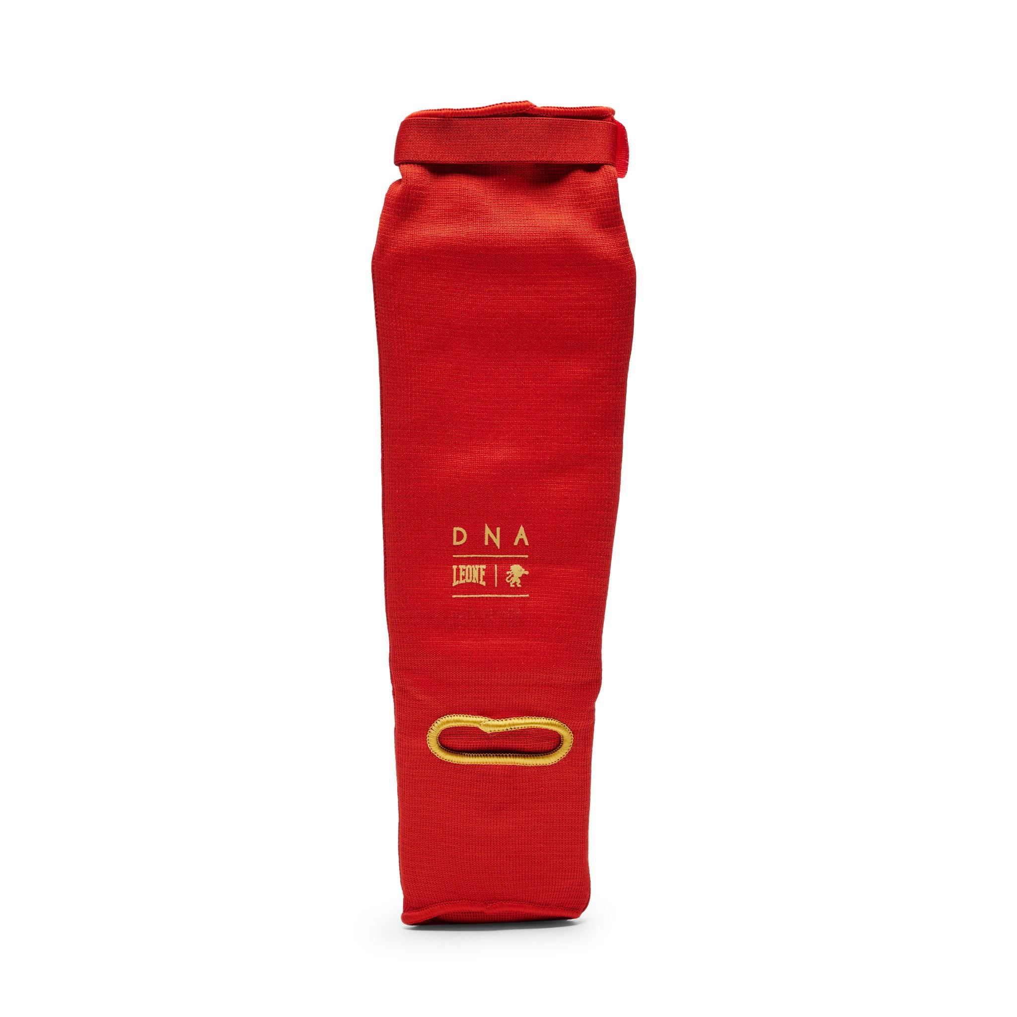 Espinilleras Tubulares Leone 1947 DNA Basic Rojas MMA, Kickboxing, Muay Thai, K1 o grappling