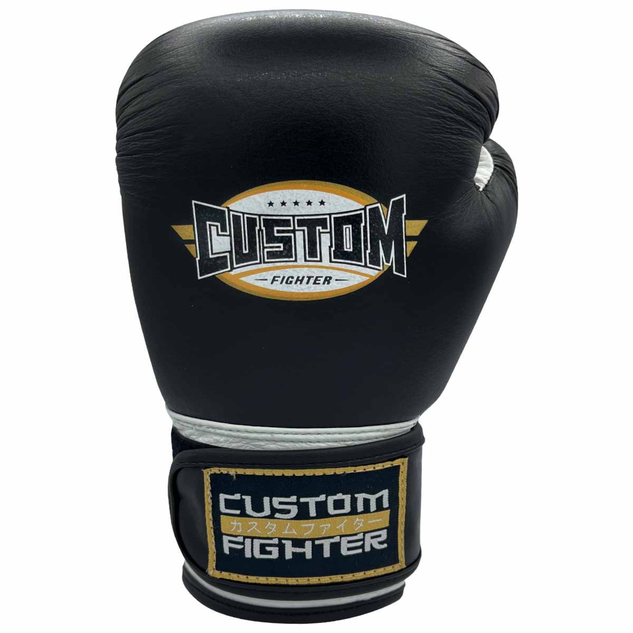 Guantes de Boxeo Custom Fighter Golden Sticker Black