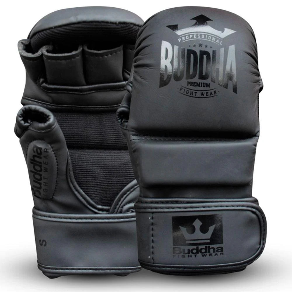 Guantillas de MMA Buddha Competición Amateur Negro Mate