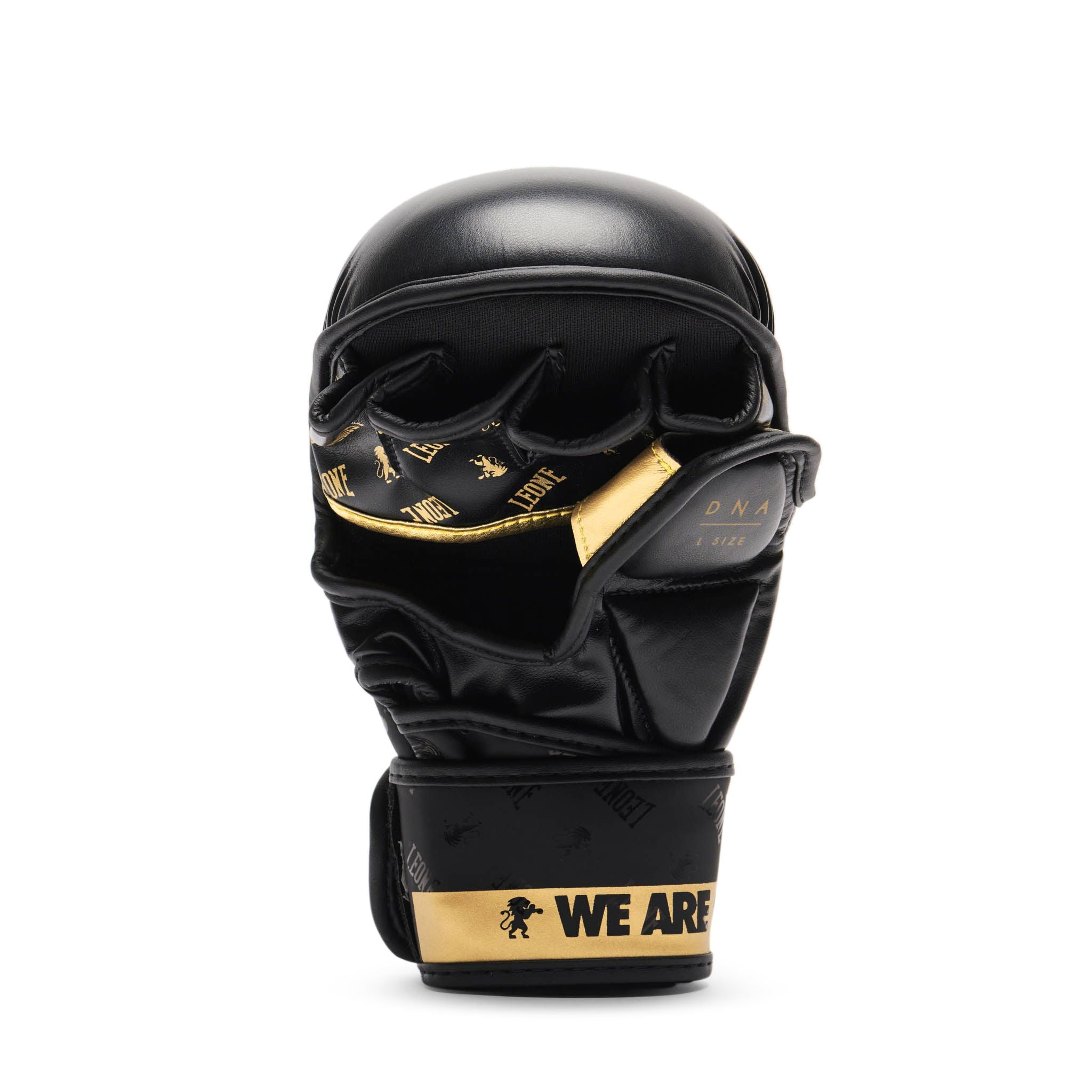 Guantillas de MMA Leone 1947 DNA Negras GP144 para Sparring y Entrenamiento
