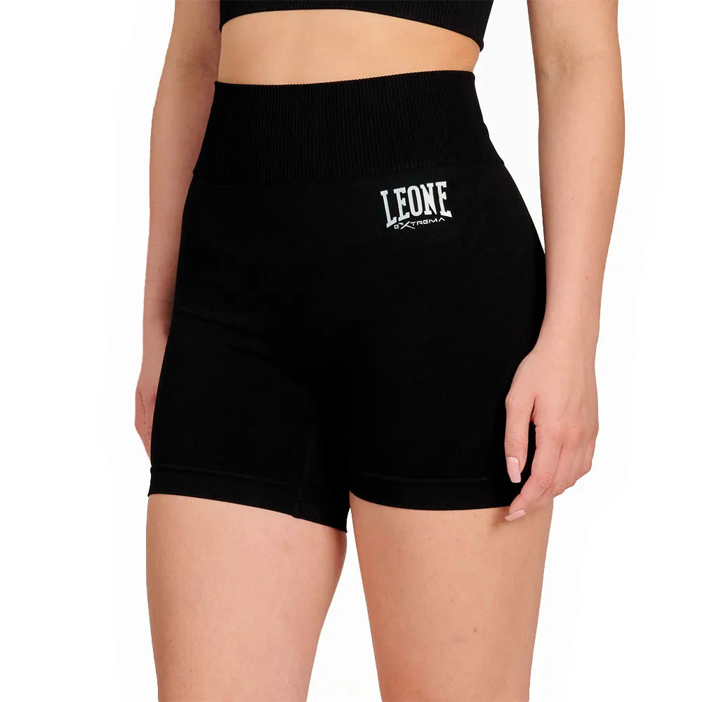 Short Compresivo mujer Leone Logo ABX123 Negro