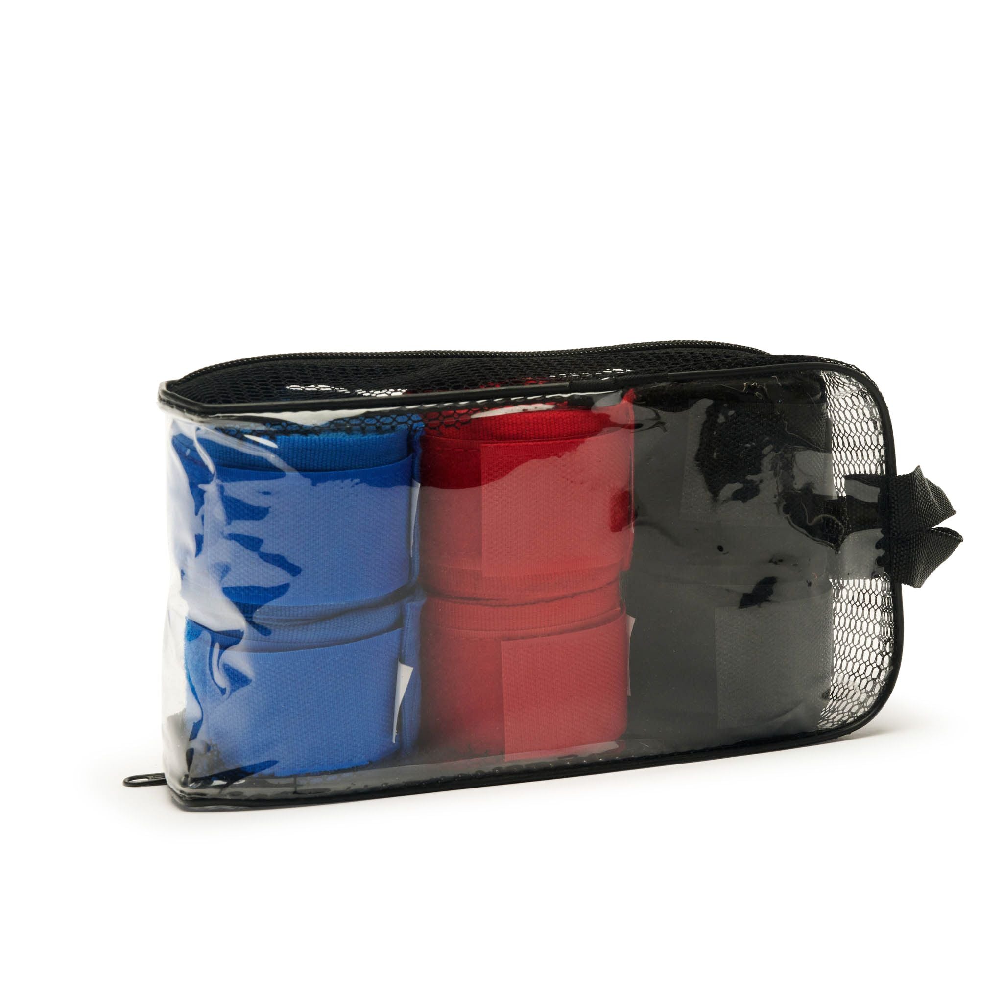 Pack 3 Pares Vendas de Boxeo Leone 1947 4,5m (Azul, Rojo y Negro)