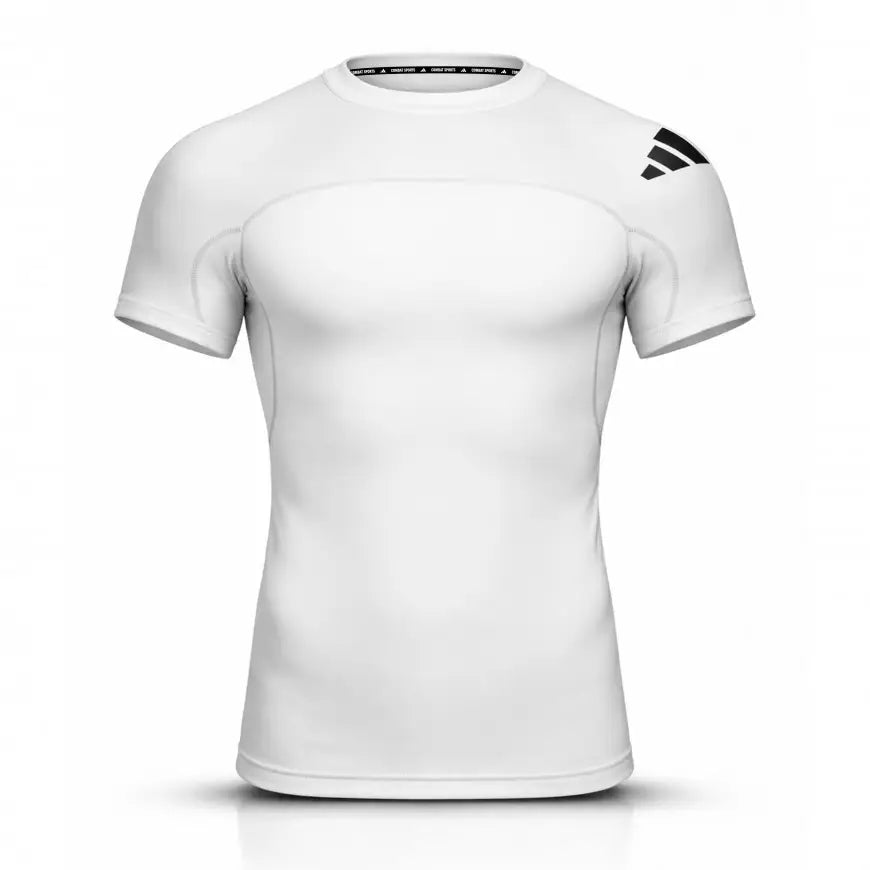 Rashguard de Manga Corta Adidas para MMA, Grappling y Jiu Jitsu