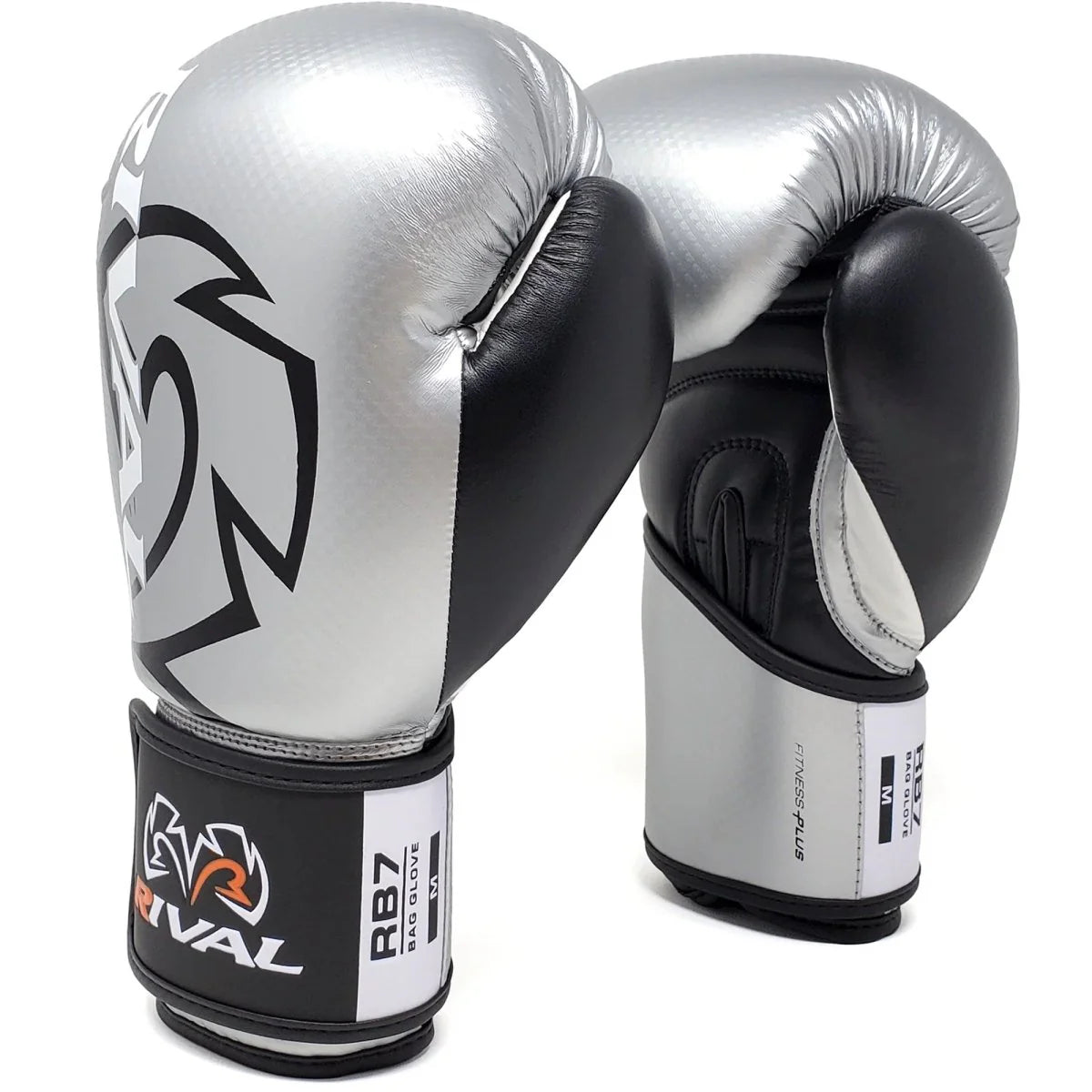Guantes de Boxeo Rival RB7 Fitness Plus Plata/Negro