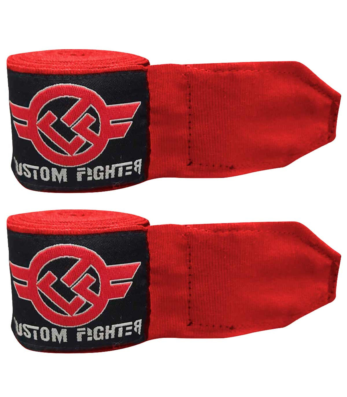 Vendas de Boxeo 5m Semi Elásticas Custom Fighter Rojas