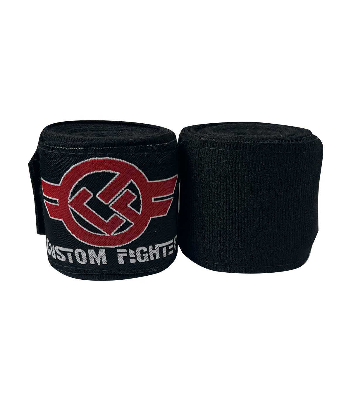Vendas de Boxeo 2,5m Semi Elásticas Custom Fighter Negras