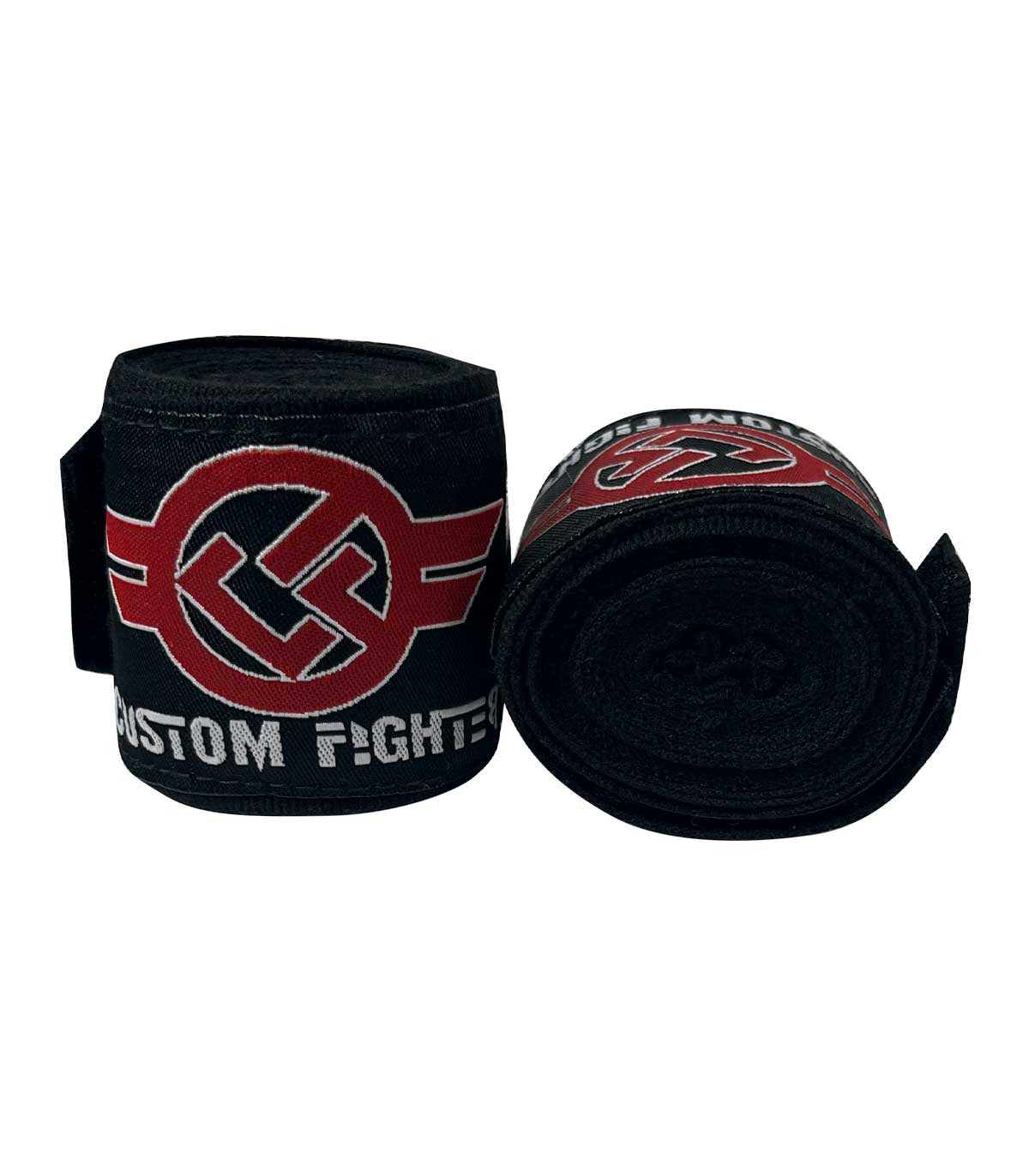 Vendas de Boxeo 2,5m Semi Elásticas Custom Fighter Negras