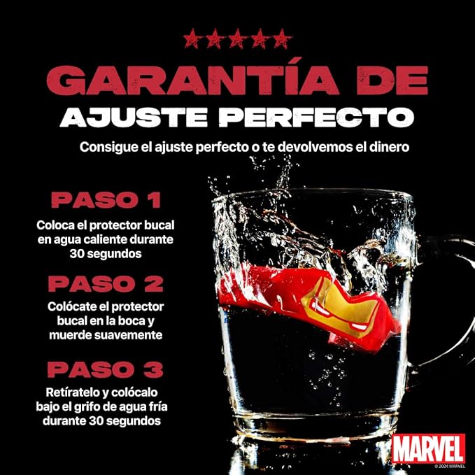 Bucal SafeJawz Marvel Iron-Man Rojo
