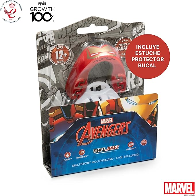 Bucal SafeJawz Marvel Iron-Man Rojo