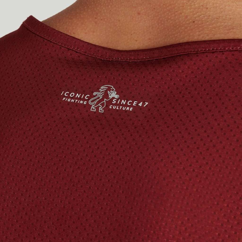Camiseta Sin Mangas Leone Iconic ABX402 Burdeos