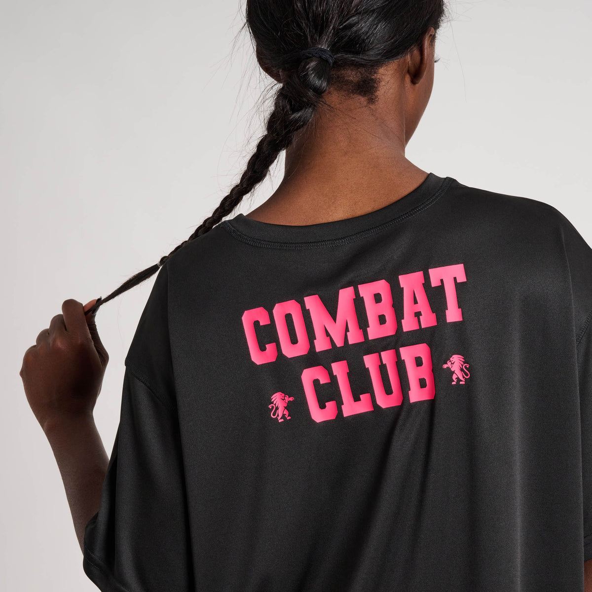 Camiseta Manga Corta Mujer Leone Combat Club Negra ABX521