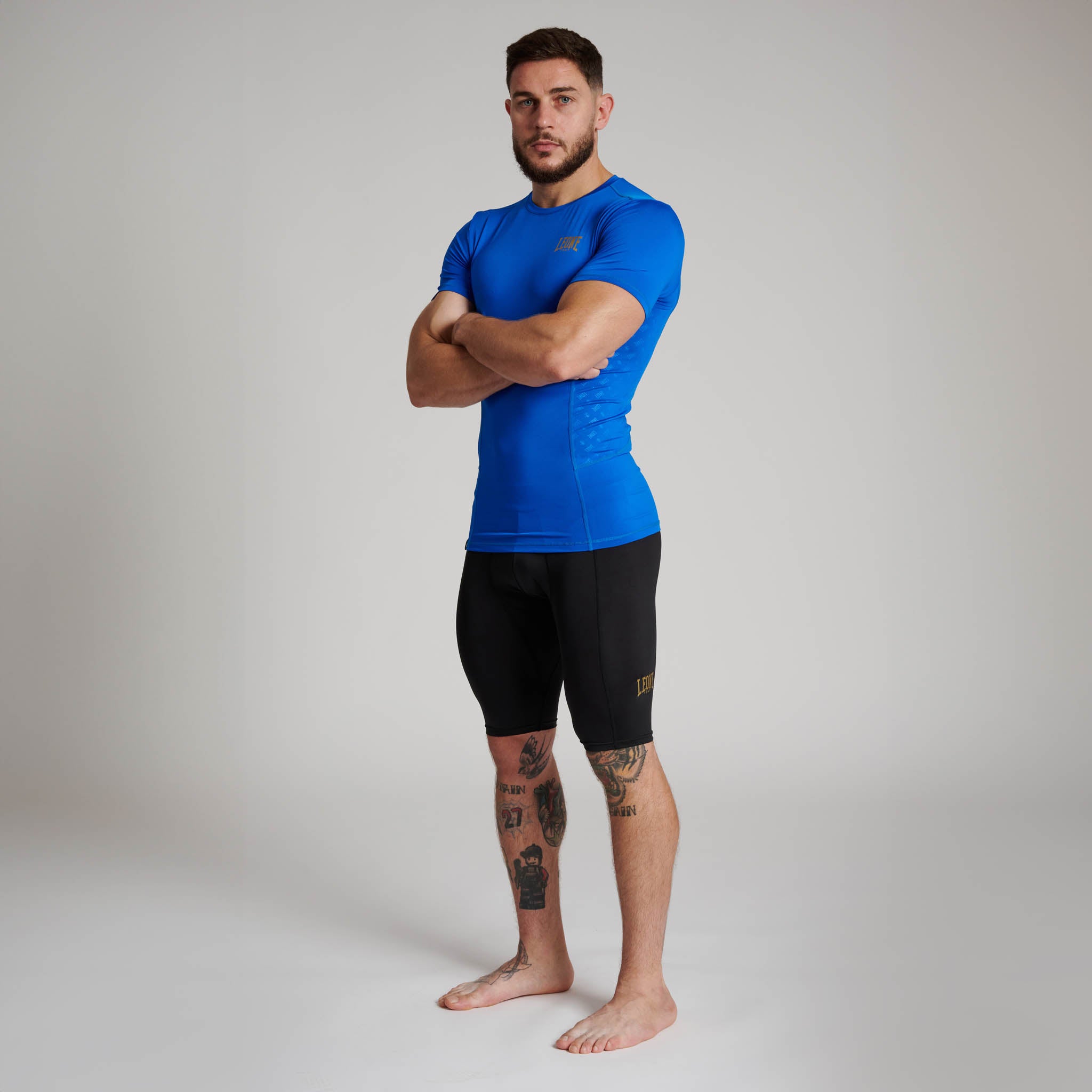Camiseta Rashguard Leone 1947 DNA Azul