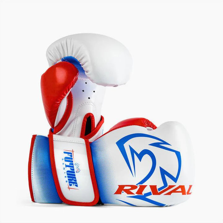 Guantes de Boxeo Rival Future RS-FTR2 Blanco/Rojo/Azul Infantil