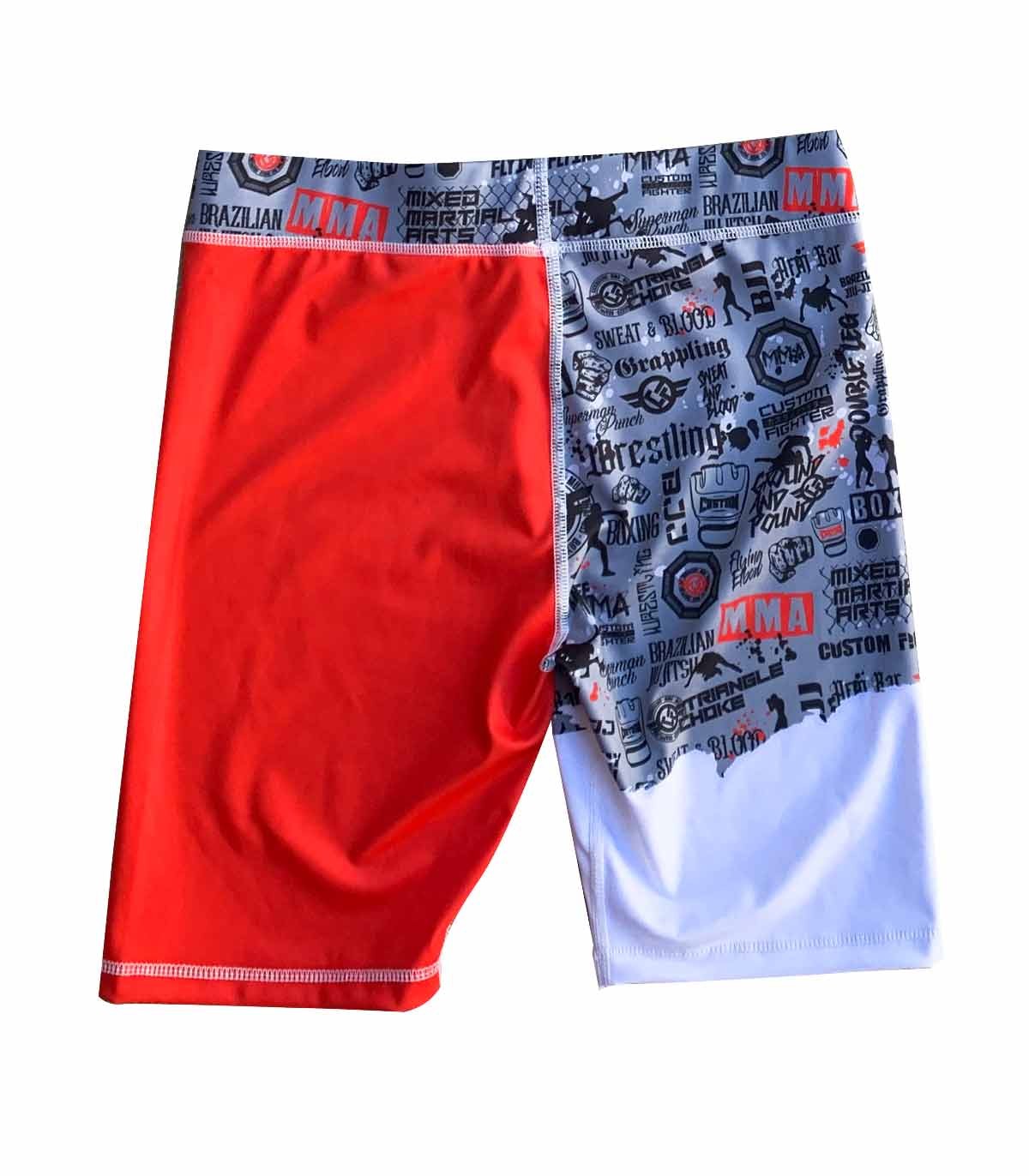 Malla Short Compression MMA Roja Customize It