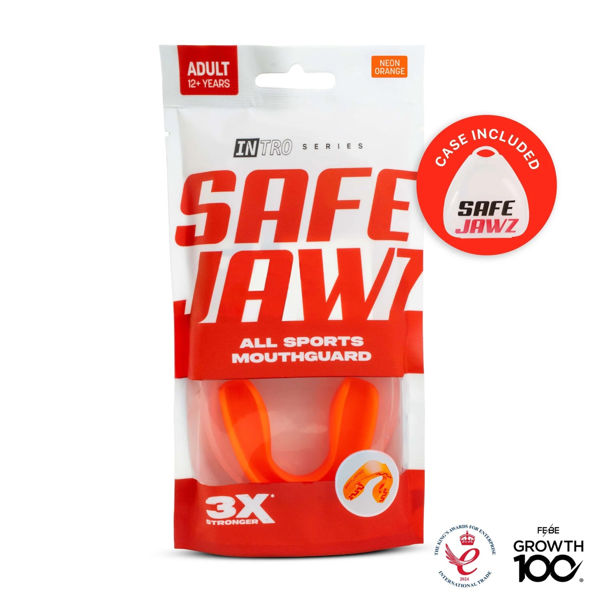 Protector Bucal SafeJawz Intro Series Fluro Orange