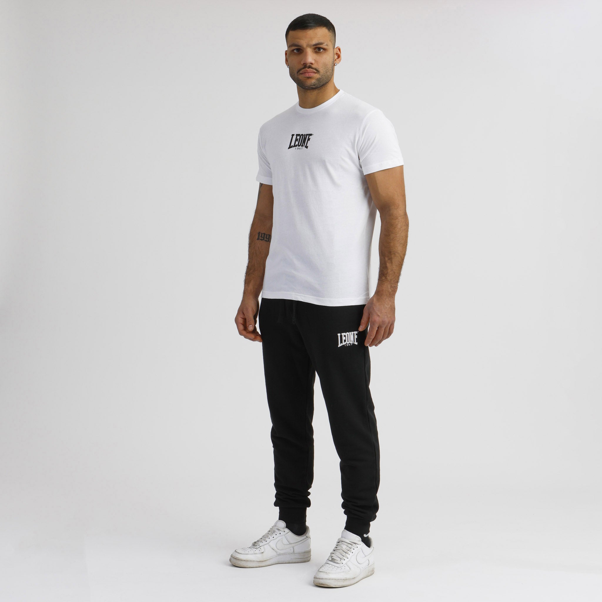 Camiseta Manga Corta Leone Center Blanca