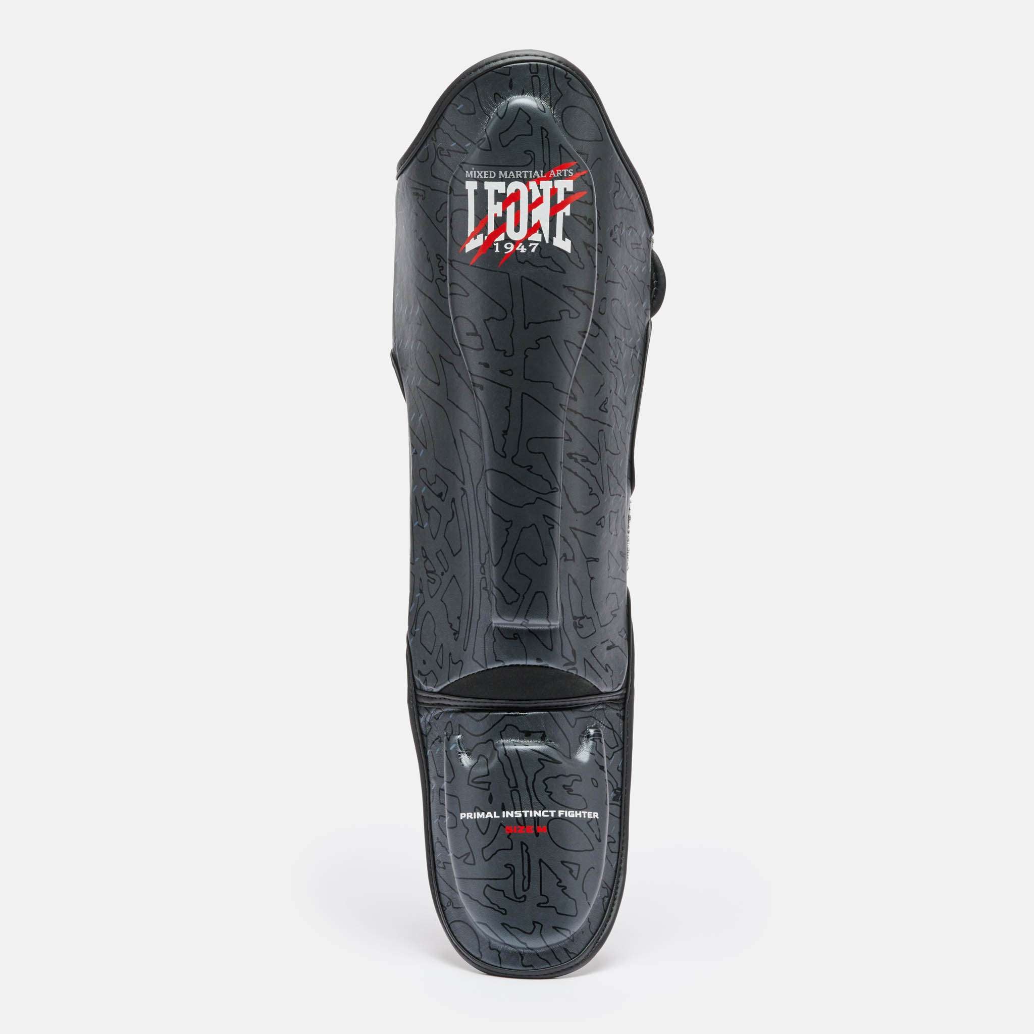 Espinilleras Muay Thai, Kickboxing y MMA Leone Primal Instinct Azul