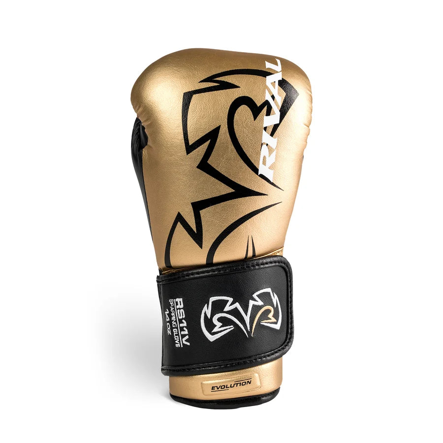 Guantes de Sparring Rival RS11V Evolution Oro