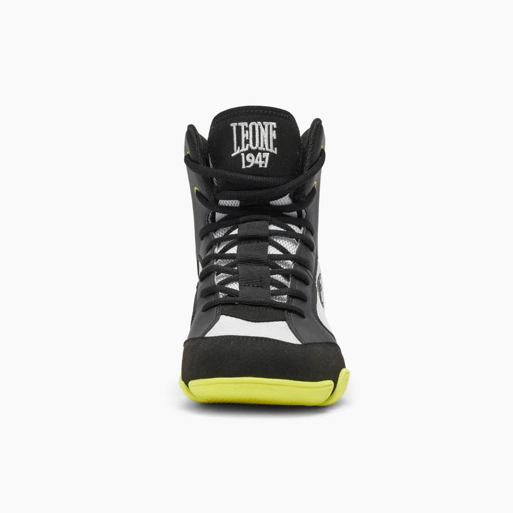 Botas de boxeo Leone 1947 Premium CL110 Negro-lima