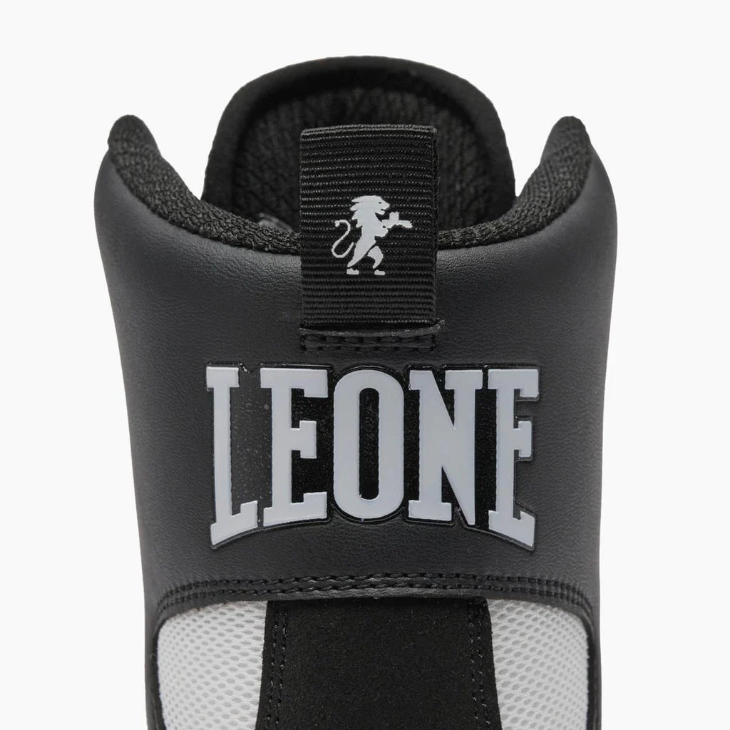 Botas de boxeo Leone 1947 Premium CL110 Negro-lima