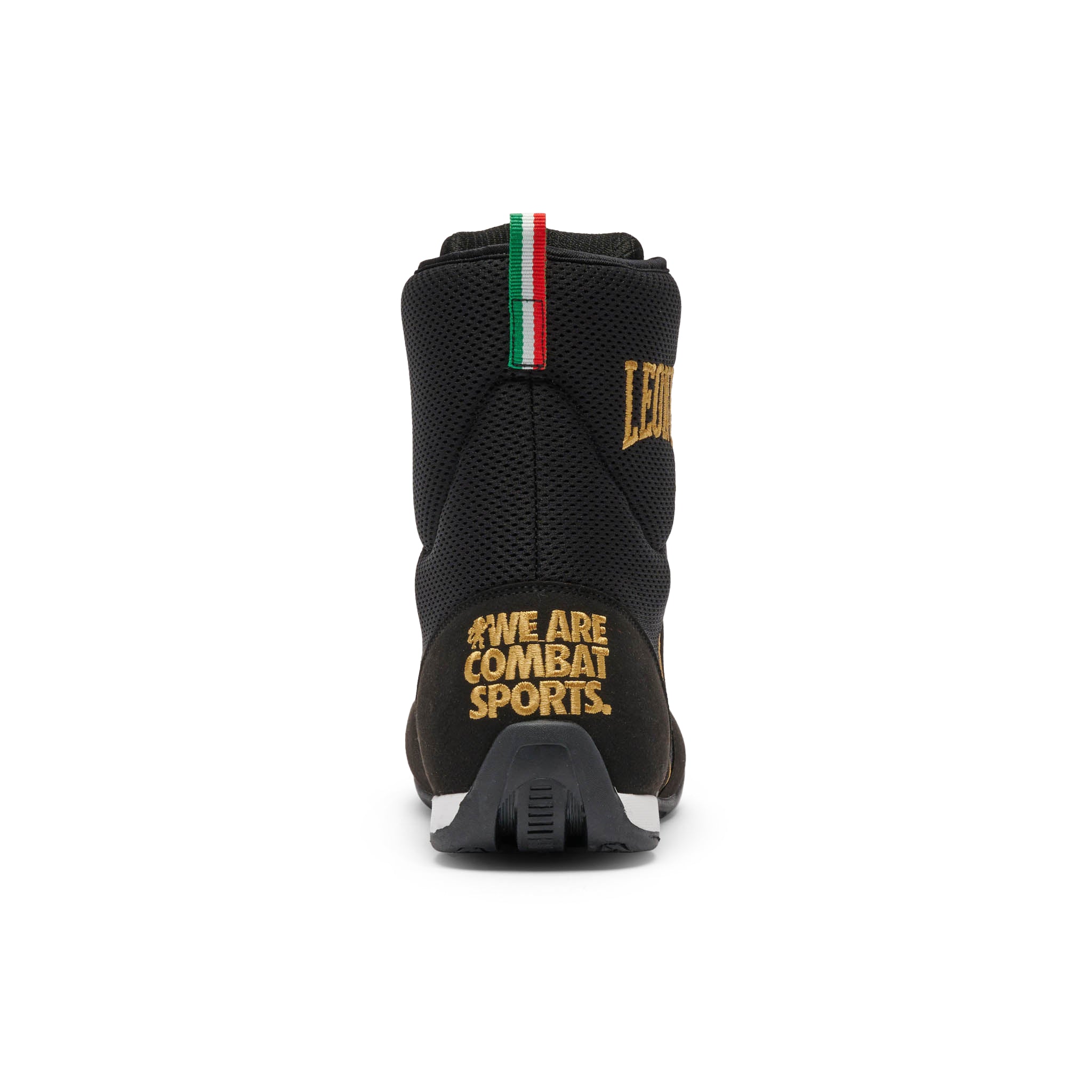 Botas de Boxeo Profesional Leone 1947 Color Negro-dorado CL188