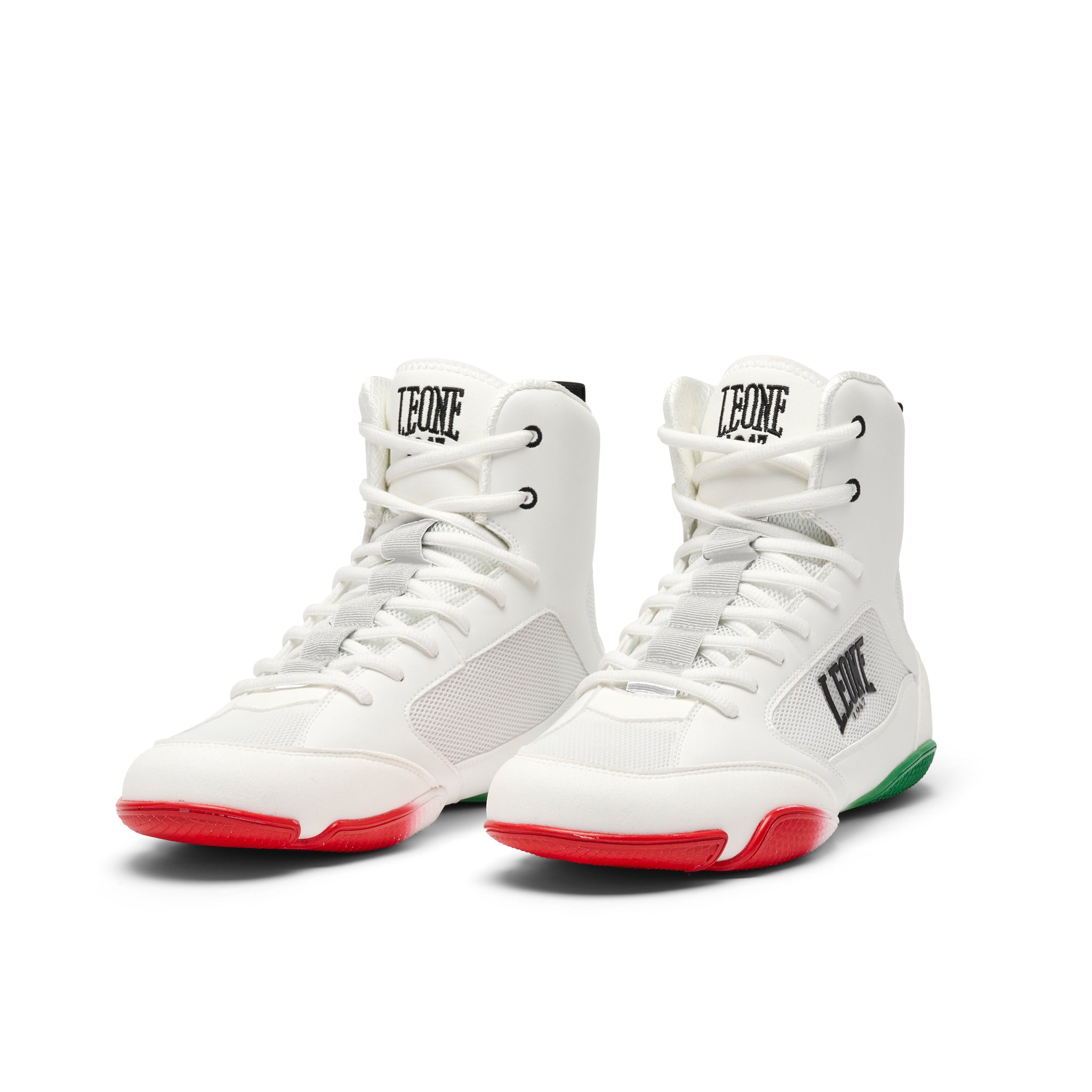 Botas de Boxeo y Lucha Leone 1947 Premium CL110 Blanco / Italia