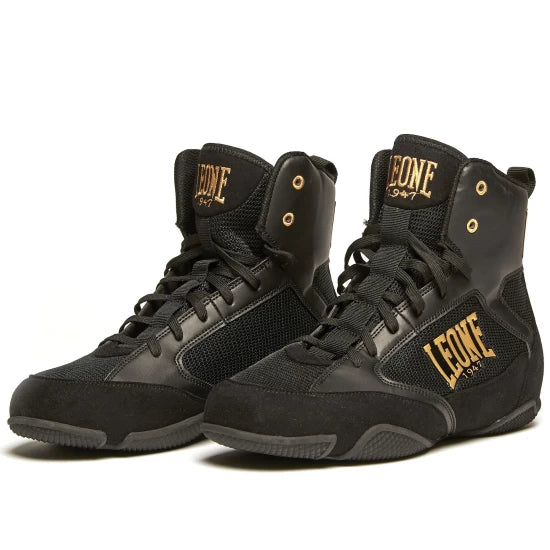 Botas de Boxeo y Lucha Leone 1947 Premium CL110 Negro
