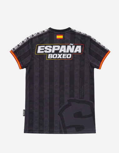 Camiseta Técnica Shark Boxing España Negra Unisex