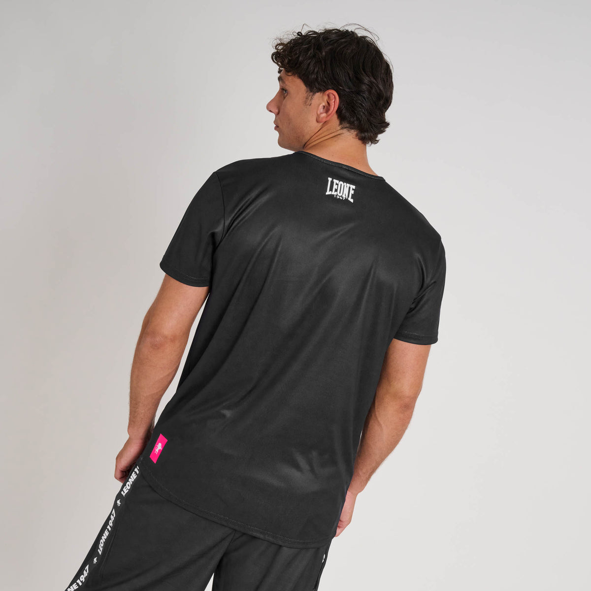 Camiseta Deportiva de Manga Corta Leone ABX508 Negra